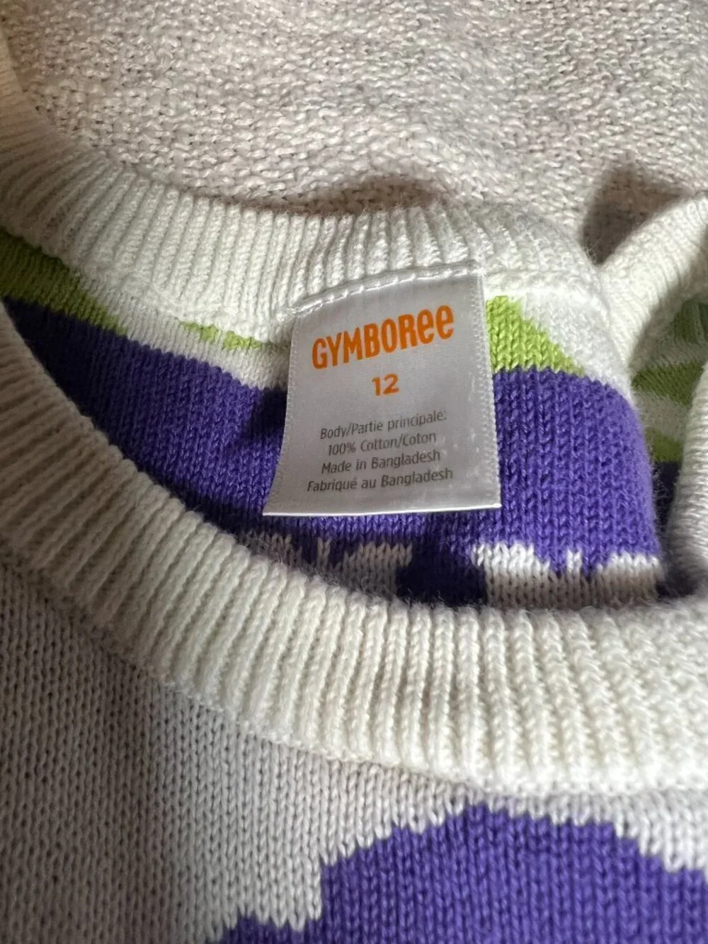 Gymboree Girls Intarsia Floral Fair Isle Sweater Dress, Size 12